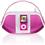 GPX Portable Dock for iPod with Radio - Pink